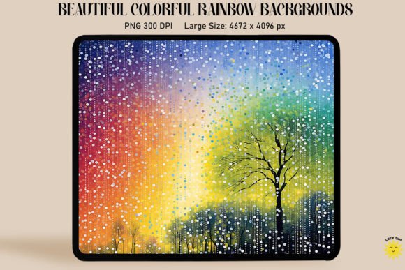 Download Beautiful Rainbow Color Art Backgrounds - Premium Resources