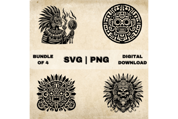 Download Tezcatlipoca SVG Bundle, Aztec God Clipart - Bundle Collection