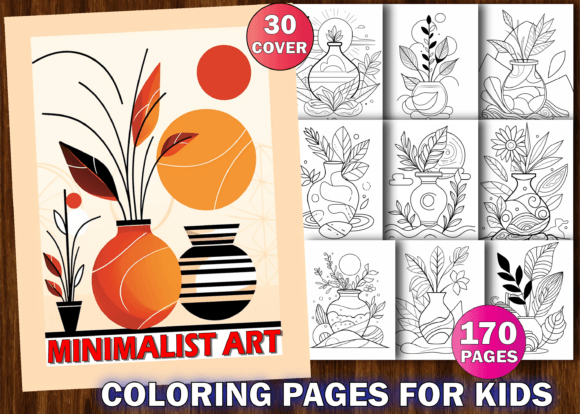 Download Minimalist Art Coloring Book for KDP - Minimalist art Collection