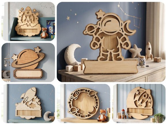 Download Space Nursery Name Sign Laser Cut Bundle - Bundle Collection