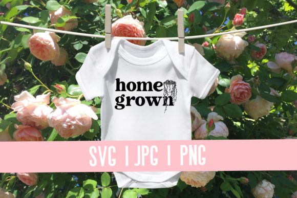 Download Retro Baby Onesie Home Grown House Plant - House plant Collection