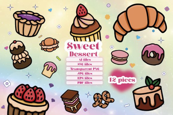 Download Sweet Dessert Kawaii Bundle - Bundle Collection