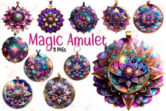 Download Whimsical Magic Amulet Clipart Bundle - Bundle Collection
