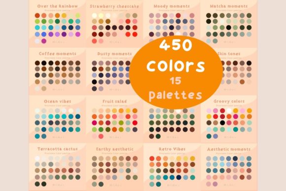 Download 450 Color Palette Bundle Procreate - Bundle Collection